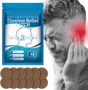 Tinnitus Relief Patches, Naturlig Herbal Tinnitus Relief Relief Behandling Øreplaster, for øret ringing, øresmerter, relief hørselstap og beskytte ørehelse, 12 stk (1 pakke)