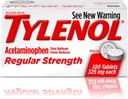 Tylenol Reg Strngth 100'S Størrelse 100ct Tylenol 325 mg Regelmessig styrke smerte