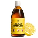 På Target Living Alaskan Cod Liver Oil Liquid | Organic Lemon Flavor 16.67 oz | Line Fanget i USA | naturlig forekommende vitamin D | Rich i Omega 3 DHA / EPA | Ikke-GMO prosjektet sertifisert