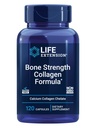 Livslengde Bone Styrke kollagen formel, Kalsium kollagen chelat, kalsiumfruktoborate, vitamin D3, magnesiumcitrat, silikon, bor, glutenfri, ikke-GMO, 120 kapsler