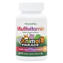 NaturesPlus Animal Parade Sukkerfrie Barn Multivitamin - Assortert Cherry, Grape & Orange Flavors - Pakke med 2, 90 Chewable Tabletter - 90 Total Tjenester