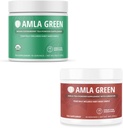 Amla pulver & grønn te supermat Supplement, Antioksidant støtte, laget med indiske goosebær (90 porsjoner) & Hibiscus (30 porsjoner), organisk, vegansk