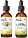 Wild & Organic St John's Wort Tinktur 2 fl oz & Lemon Balm Tinktur 2 fl oz