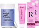 Rael Bundle - Probiotika Kosttilskudd for kvinner, Digestive Enzymer, Urinal Tract Health (30 dagers forsyning) & Soothing Vulva Gel - pH Balance Feminine Vaske (1,7 Fl Oz, Pakke med 2)