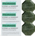 Dermabon 2% Coal Tar Psoriasis Body Wash & Eczema Bar Soap (3 pakke) | kontroll og lindre Psoriasis, Eczema, Dermatitis og Dandruff | Aktivt Indrient Coal Tar Body Wash