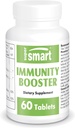 Supersmart - immunforsterkning - Immunsystem Booster Supplement - Sore Throat Coat - med Echinacea Extract, Beta Glucans, Vitamin C & Zinc | Ikke-GMO & Glutenfri - 60 tabletter