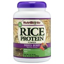 NutriBiotic – blandet Berry Rice Protein, 1 Lb 5 Oz (600g) | Lav karbohydrat, keto-vennlig, vegansk, råprotein pulver | voksende og bearbeidet uten kjemikalier, GMOs eller gluten | lett å Digest & Nutrient-Rich