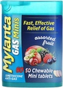 Mylanta Gass Relief Tabletter, Gass Minis, Assortert frukt, 60 greve (pakke med 1)