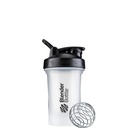 BlenderBottle Classic V2 Shaker flaske perfekt for proteinshake og pre trening, 20-Ounce, Clear / Black