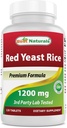 Beste Naturals Red Yeast Rice 1200 mg (Non-GMO) 120 tabletter - Ikke irradiert, Citrinfri