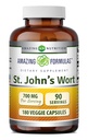 Amazing Formler St. John's Wort Supplement (Hypericum Perforatum Extract) | 700 Mg per Serving | Veggie Kapsler | Glutenfri | Ikke-GMO | Laget i USA (1 Pakke | 180 greve)