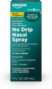 Basic Care No Drip Alvorlig 12 time Nasal Decongestant Pump Mist, Steroid Gratis, Maksimal styrke Plus Menthol 1 fl oz (pakke med 1)
