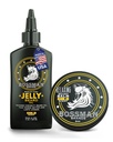 Bossman Jelly Beard Olje for menn & Beard Balm for menn Combo - Gull Scent