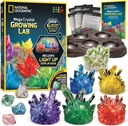 National Geographic Mega Crystal voksende Kit - vokse 6 krystaller med lys-opp stativ, vitenskap gaver for barn 8-12