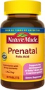 Natur laget prenatal multivitamin med folsyre, prenatal vitamin og mineral kosttilskudd for daglig ernæringsstøtte, 90 tabletter, 90 dagers forsyning