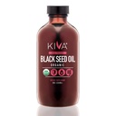 Kiva Organic Black Seed Oil - Ultra høy 3X Thymoquinon (TQ), kaldpresset, 100% tyrkisk Nigella Sativa Seed Oil, all-naturlig ikke-GMO Supplement - Vegan, 8 oz (235 ml) Glassflaske
