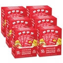 Designer wellness protein smoothie, ekte frukt, 12g protein, lav karbohydrat, null tilsatt sukker, glutenfri, ikke-GMO, ingen kunstige farger eller flavors, jordbær banan, 24 greve