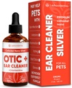 Hunde øret renere OTIC + løsning | Hunde øre infeksjon behandling | Sølv renere og klorheksidin vaske for katt i dråper | Hjelper med otiske irritasjoner og klør i kjæledyr | 2 Oz