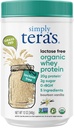 Bare tera's Laktose Free Organic Whey Protein Powder - Laktose gratis, Vanilla, 20g protein Per Serving, Ikke-GMO, Glutenfri, rBGH-Free, Kosher - 12 Oz.