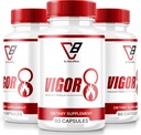 NutraRize (3 Pack) Vigor 8 for menn, Vigor 8 piller mannlige Enhancement Formula, Vigor åtte supplement kapsler Test Boost, Vigor8 Stamina Booster anmeldelser Horny Goat Weed Tongkat Ali (180 kapsler)