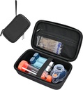 Procase Hard Carring Case for Astma Inhaler, Portable Inhaler Spacer Reisepose for voksne barn, Masker Astma Tilbehør Holder,Astma Kits Organizer med Mesh Pocket -Black