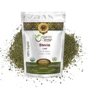 Organic Way Stevia Leaf Cut & Sifted (Stevia Rebaudiana) - Kosher & USDA Certified | Ikke-GMO & Glutenfri | Naturlig Sweetener | 100% Rå fra India (1/2LBS / 8Oz)