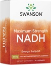 Swanson Maksimum styrke NADH - Rask-virkende peppermynte Lozenger for å fremme hjernens helse og energi støtte - Vitamin B3 Coenzyme å hjelpe bekjempe tretthet - (30 tabletter, 20 mg hver) 1 pakke