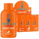 Gorilla Mode Energy Shots (6-Pack) - Energi Shots for forbedret fokus og energi, sukker-fri, raske, kraftige formel med vitaminer og naturlige ekstrakter (Orange Rush)