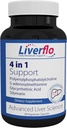 Nutrasal leverFlo lever støtte PPC Polyenylfosfatidylecholin S-adesnosylmetionin Glycyrhetinsyre Silymarin Supplement Vegetariske kapsler