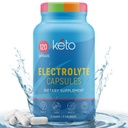 Keto Vitals Electrolyte Kapsler | Den opprinnelige Keto Elektrolyte Pills Supplement | Salt Elektrolyte Tabletter for Hydrasjon | Calorie-Free | Carb-fri KetoVitals Electrolyte Kapsler