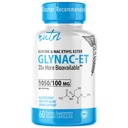 GlyNAC-ET NAC Supplement N-Acetyl Cysteine Etyl Ester - 20x Mer Biotilgjengelig - Glycine & N-Acetylcysteine Etyl Ester Anti Aging Supplement, Boost Glutathione, 60 Kapsler - Nutri - 3rd Party Testet