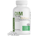 Bronson DIM 200 MG Supplement Diindolymetan med BioPerine for forbedret absorpsjon, Estrogenmetabolisme og opprettholder balansert hormonnivå, 60 vegetariske kapsler
