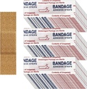 Weewooday 300 stk små bånd - Nese bandages, stoff, klesmerke, fleksibel, pustende - 0.34 x 1.6 Inch