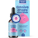 JoySpring Genius Dropper Smartberry Vanilla | Herbal Focus Støtte for barn med Ginkgo Biloba, Licorice Root, Gotu Kola Extract, Peppermynte Leaf | Flytende Formel®1fl oz (30 Serveringer)