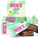 Nick's Mint Chokolade Protein Bars - 12-Count Box høy protein, lav kalorier, lav karbohydrater, ketovennlig, Ingen tilsatt sukker