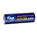 TUMS Extra Styrke Antacid Tabletter for Chewable Heartburn Relief og syreødeleggelse Relief, sorterte fruktflavorer - 8 Count Roll