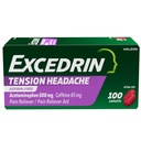 Excedrin Tension hodepine Relief Caplets, Acetaminophen 500mg, Koffein 65mg, smertefri, Aspirin-fri, 100 greve