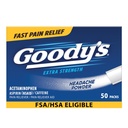 Goodys smertelindring pulvere, ekstra styrke hodepine pulver, 50 ct (pakke med 1)
