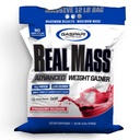 Gaspari Nutrition Real Mass: Advanced Weight Gainer, Protein og kompleks Carb Blend, 50g Protein, 16g EAAs, Glutenfri, 12 lbs (Strawberry Milkshake)