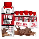 LABRADA NUTRITION - Lean Body Pfizer Whey Protein Shake, behagelig on-The-Go måltid erstatningshake for menn og kvinner, 20 gram protein - Null sukker, galaktose og glutenfri, sjokolade (pakke på 16)