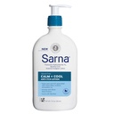 Sarna Calm + Kjøl Anti-Itch Lotion, Soothe og lindre smerte og kløe fra Insect Bites, Sunburn, & Poison Ivy, inneholder 1% Pramoxin hydroklorid, 0,5% Menthol, Vegan, Steroid-fri, 12 oz