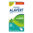 Alavert Allergi 24 timers relief, ferske mintflavor, oralt desintegrere allergi tabletter, ikke-drowsy antihistamine, Loratadin 10 mg, 60 greve