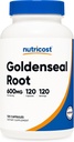 Nutricost Goldenseal Root 600mg, 120 kapsler - Ikke-GMO, Glutenfri, Vegetariske kapsler