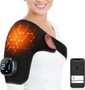 Komfytemp Cordless skulder oppvarming pad for rotator mansjetter smerte relief, elektrisk oppvarmet skulder brace wrap app kontroll trådløs, gaver til mamma far, 9 varme 10-30 timer (ingen masse S / M)