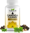 Candida Cleanse (60 kapsler) Avansert intestinal overvekst Detox - Inkluderer Oregano Leaf, Wormwood, Black Walnut - fremmer digestiv helse og regelmessighet for kvinner og menn