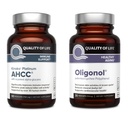 Livskvalitet Kinoko Platinum AHCC 750 mg og Oligonol Lychee ekstrakt - for immunstøtte, sunn aldring