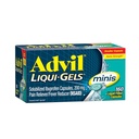 Advil Liqui-Gels Minis smertestillende og feber reduserer, smertemedisin for voksne med Ibuprofen 200 mg for smertelindring - 160 flytende fylte kapsler