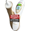 iProvèn Pro Series | Øre termometer med ikke-touch forhodefunksjon | Overlegen nøyaktighet for voksne, barn | Premium digital termometer for voksne og alle aldre