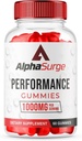 (1 pakke) AlphaSurge Gummies for mannlige, Alpha Surge Avanserte Formula Gummies med 1000 MG Chewable, AlphaSurge Naturlige ingredienser Gummies (60 Gummies)