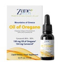 Zane Hellas 190 mg Oregano olje-164 mg Carvacrol per servering-4 drops daglig. 100% gresk ufortynnet olje av Oregano. 86% 90% Min Carvatrol. Sannsynligvis den beste Oregano olje i verden. 0.5 fl. oz.- 15 ml.